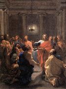 POUSSIN, Nicolas The Institution of the Eucharist af oil painting reproduction